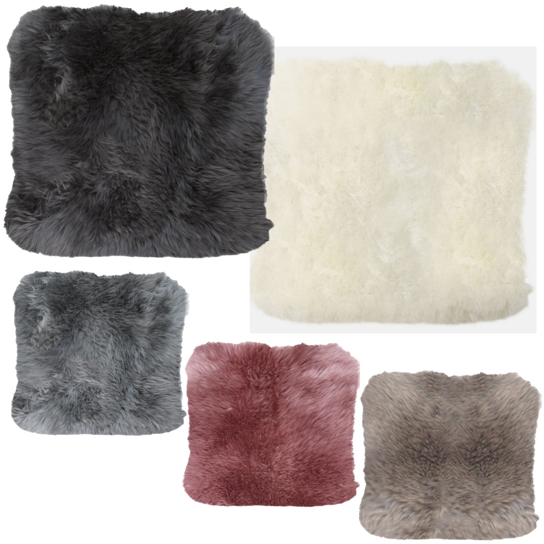Lammfell Sitzauflage 44x44 cm