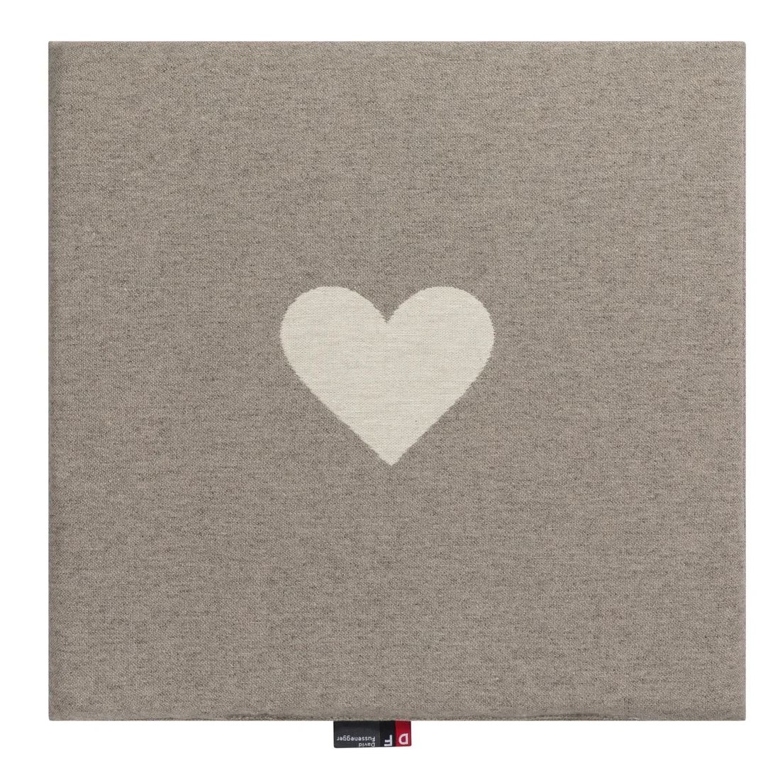 Porto Sitzkissen Herz Farbe Rauchgrau von David Fussenegger