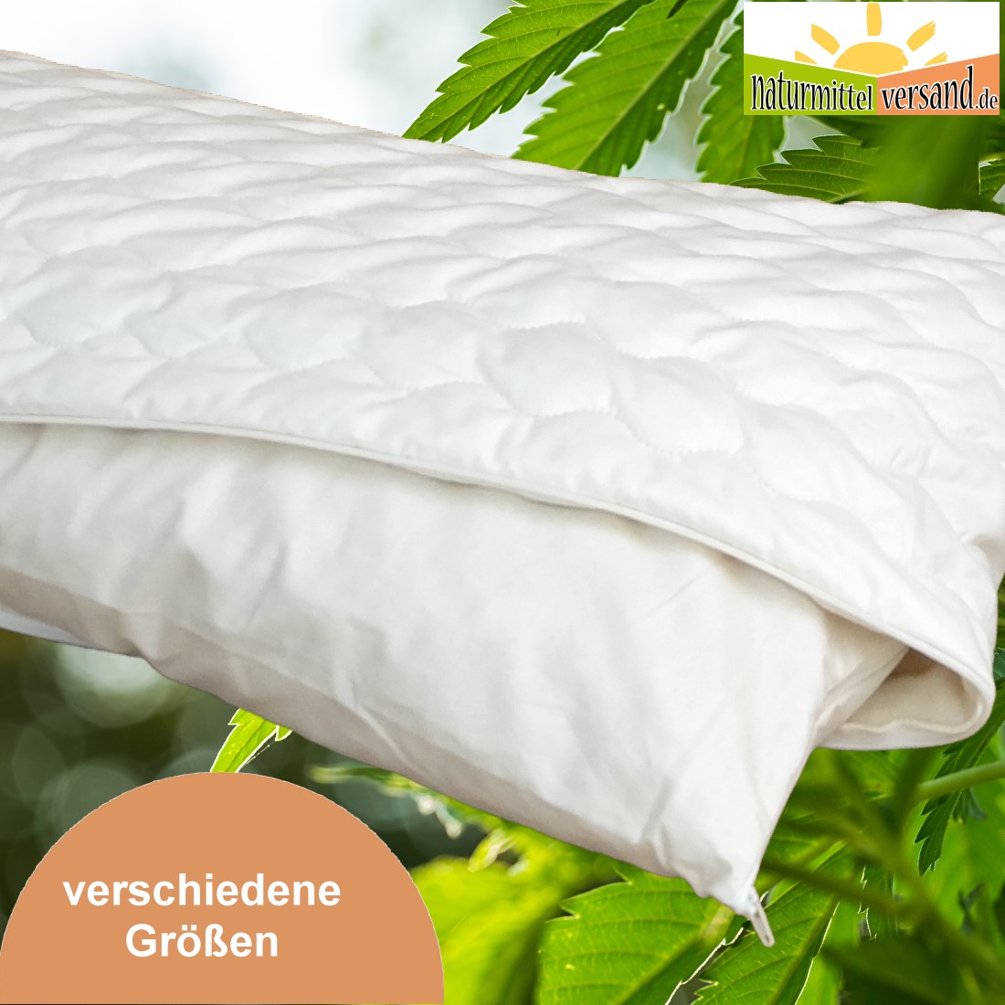 Hanf mit Baumwolle Kopfkissen Shiva GOTS zertifiziert