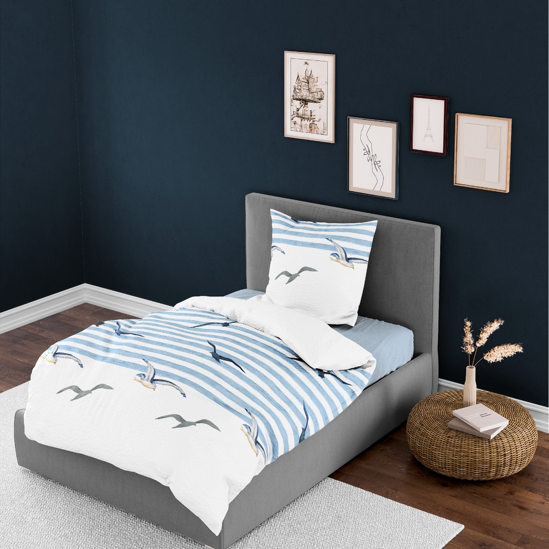 Bierbaum Seersucker BettwÃ¤sche Set