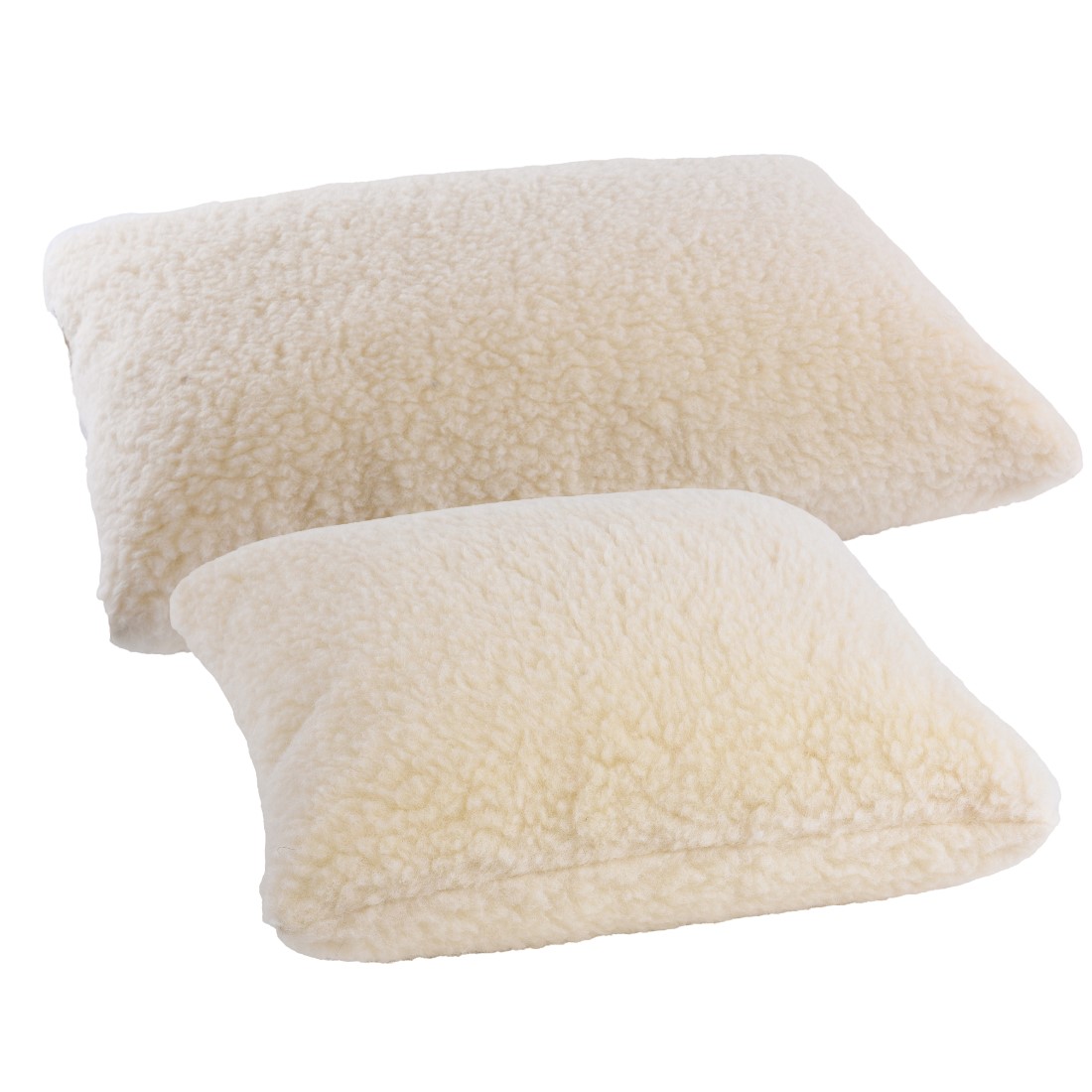 Kissenhülle aus Wollflor in Natur von Saling, weiche Oberfläche