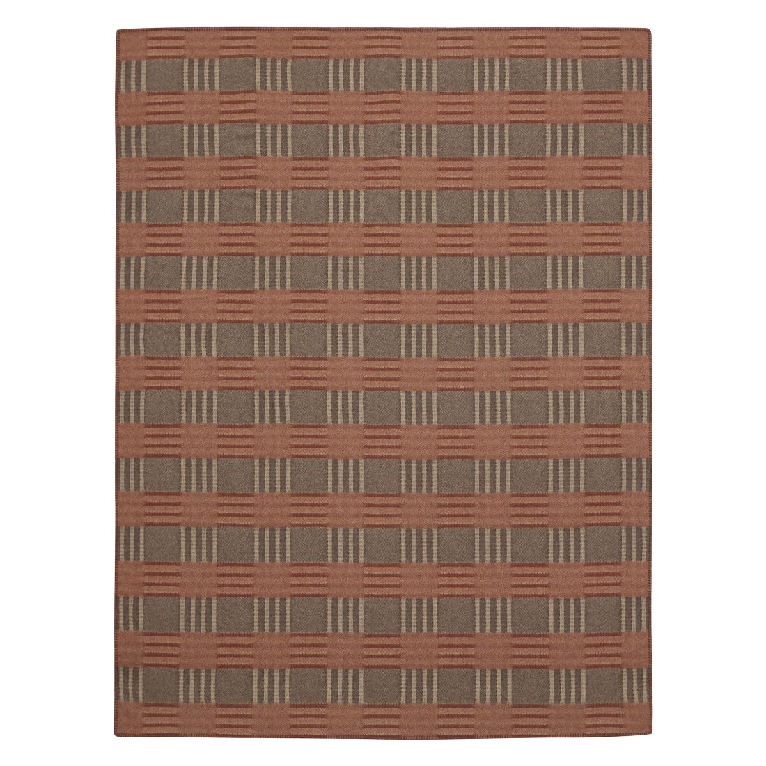 großes Schurwolle Kaschmir Plaid mit Karos