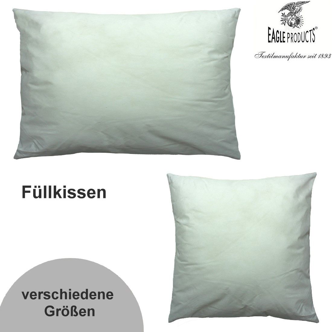 Homescapes Kissenfüllung 35x35 Cm – 100% Entenfedern, Baumwoll-Inlett, Waschbar